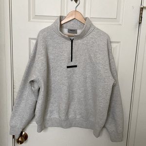 Fear of God ESSENTIALS half zip pullover sweatshirt
